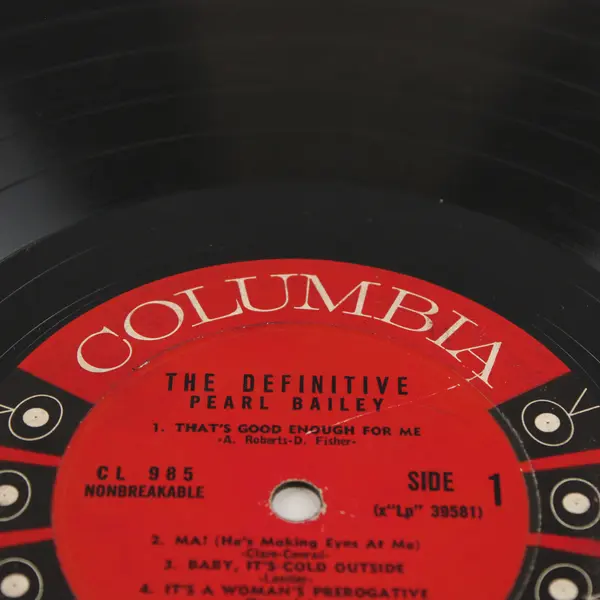 The Definitive Pearl Bailey Columbia CL 985 12" Vinyl Record