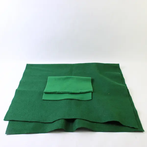 Piece of Dark Green  Felt Material 36"x42" plus a small square piece 