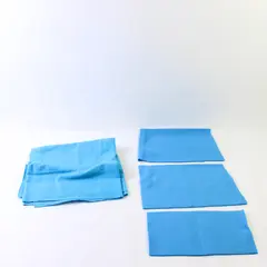 Lot of 4 Blue Felt Pieces 21x42 Main Piece 3 Small Rectangles