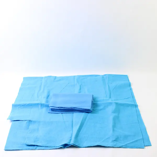 Lot of 4 Blue Felt Pieces 21x42 Main Piece 3 Small Rectangles