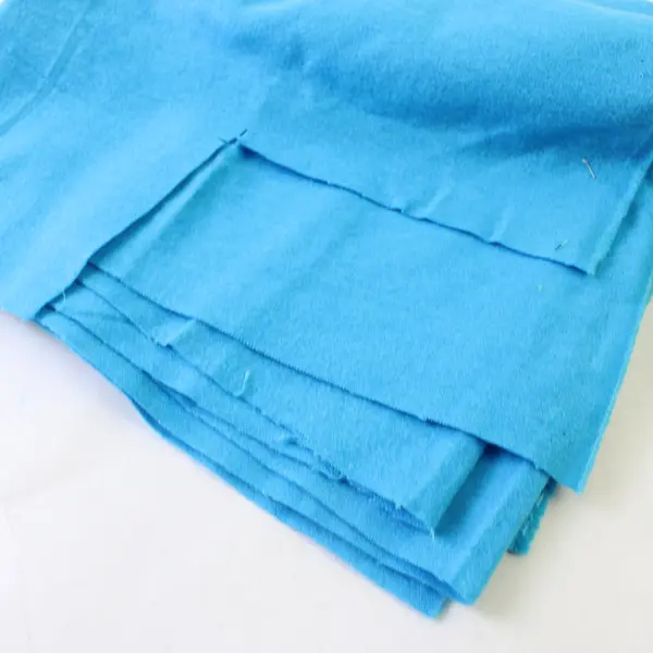 Lot of 4 Blue Felt Pieces 21x42 Main Piece 3 Small Rectangles