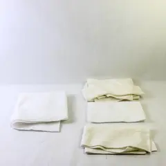 4 Pieces of Assorted White/Cream Felt Material Remnants  