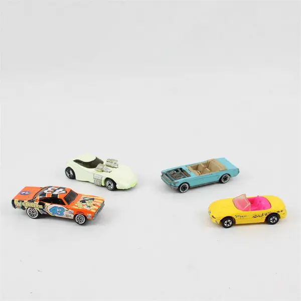 Lot of 4 Hot Wheels Diecast Cars Used