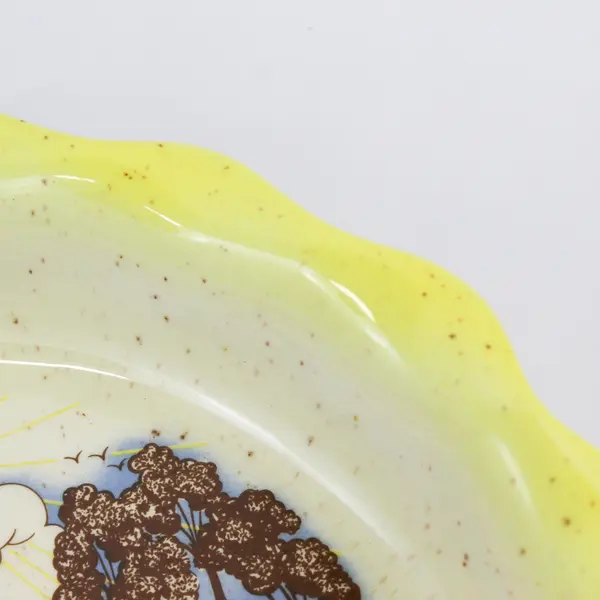 Gibson Stoneware Fluted Recipe Dish Black Forest Cherry & Chocolate Lime Flan