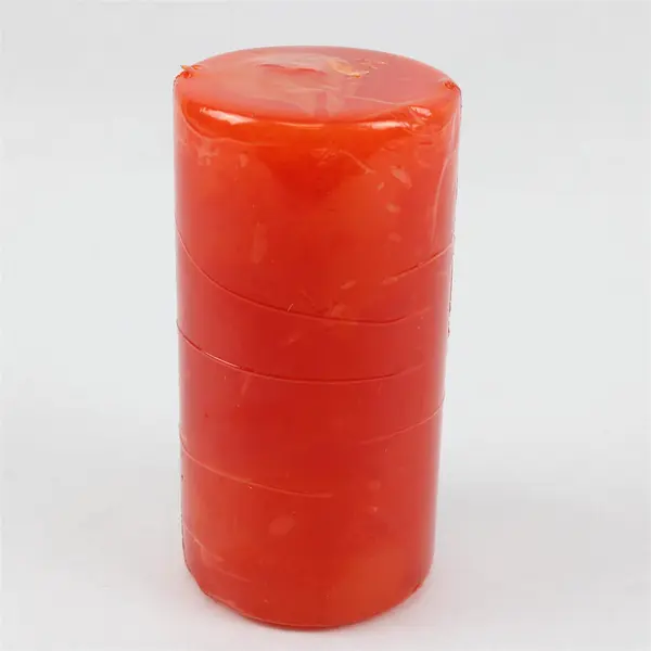 Candles By Lenox Orange Colored Scented Candlewood Pillar Candle 3" Dia 6" Tall