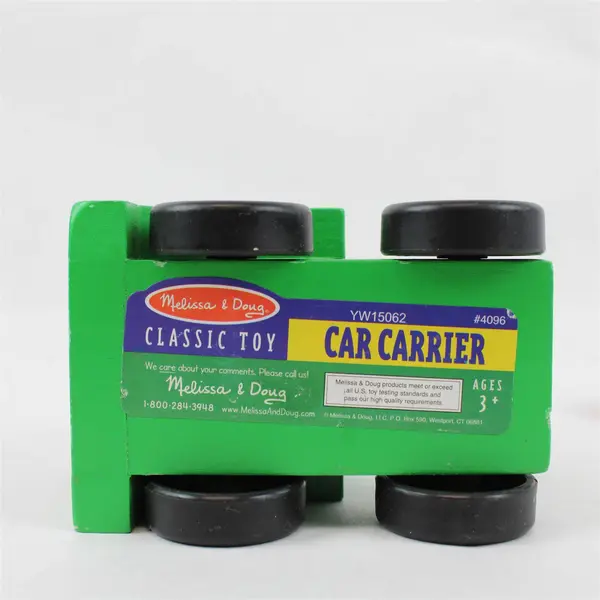 Melissa & Doug Classic Toy Car Carrier Lot of 3 Wooden Vehicles