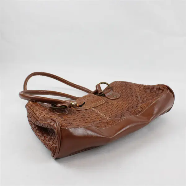 Brown Faux Leather Boho Shoulder Bag Purse