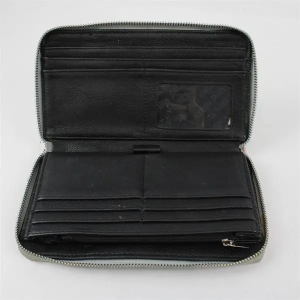 Steve Madden Rose Print Faux Leather Wallet Flawed