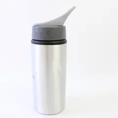 Health Net Stainless Steel Water Bottle Grey Loop Lid 16oz