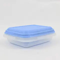 Anchor Hocking 3 Cup Plastic Food Storage Container Blue Lid