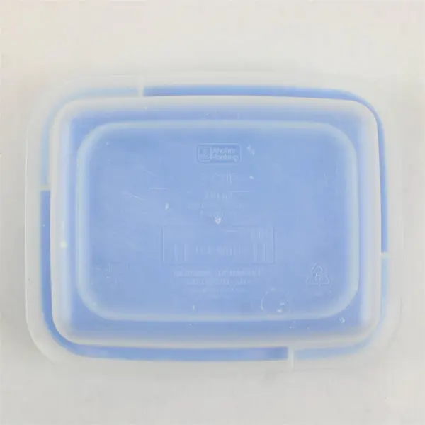 Anchor Hocking 3 Cup Plastic Food Storage Container Blue Lid