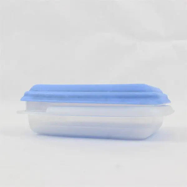 Anchor Hocking 3 Cup Plastic Food Storage Container Blue Lid