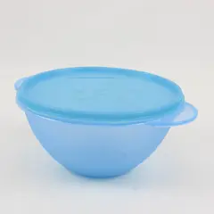 Gluman Semi-Transparent Blue Food Storage Container Bowl 6.5"