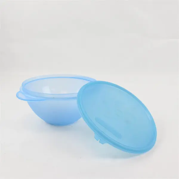 Gluman Semi-Transparent Blue Food Storage Container Bowl 6.5"
