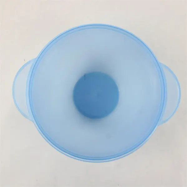 Gluman Semi-Transparent Blue Food Storage Container Bowl 6.5"