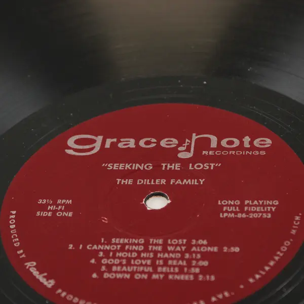 The Diller Family Seeking the Lost 12" Gospel Vinyl LP