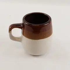 Vintage Brown Drip Glaze Ceramic Coffee Tea Mug Taiwan