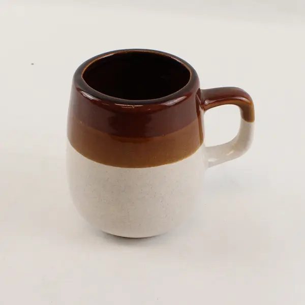 Vintage Brown Drip Glaze Ceramic Coffee Tea Mug Taiwan