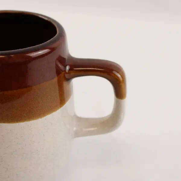 Vintage Brown Drip Glaze Ceramic Coffee Tea Mug Taiwan