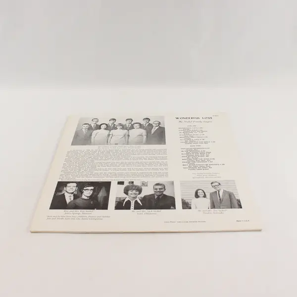 Wonderful Love - The Nickel Family Singers 12" Vinyl Record