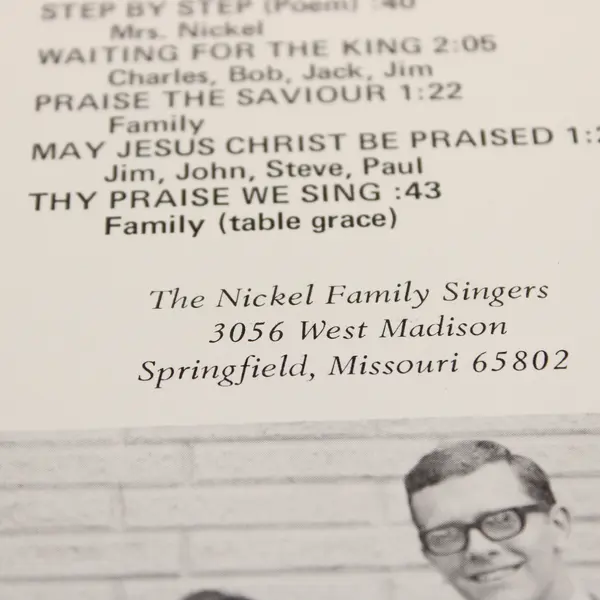 Wonderful Love - The Nickel Family Singers 12" Vinyl Record