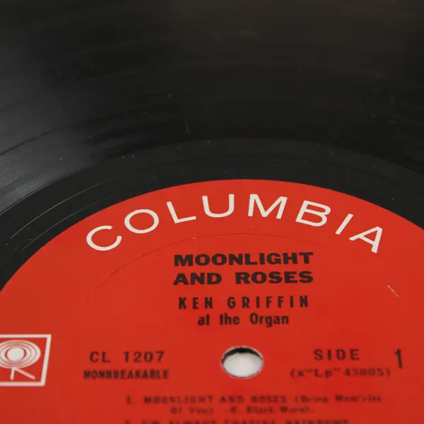 Ken Griffin At The Organ - Moonlight And Roses 12" Vinyl Record 