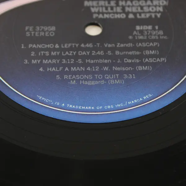 Merle Haggard Willie Nelson Pancho and Lefty LP 12" Vinyl Record