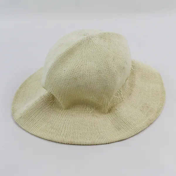 Vintage Attache Off-White Knit Hat Kids' Size 2