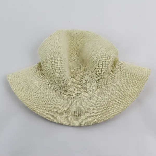 Vintage Attache Off-White Knit Hat Kids' Size 2
