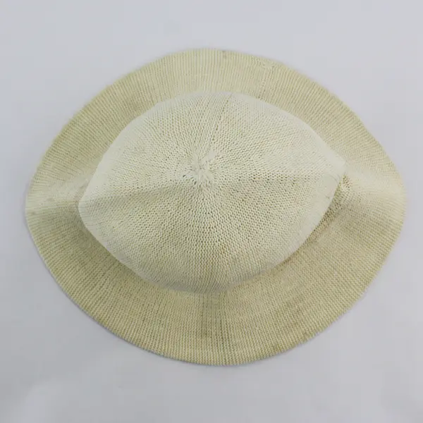 Vintage Attache Off-White Knit Hat Kids' Size 2