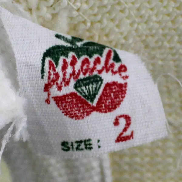 Vintage Attache Off-White Knit Hat Kids' Size 2