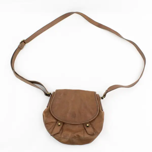 J. Jill Brown Small Brown Leather Crossbody Bag Purse