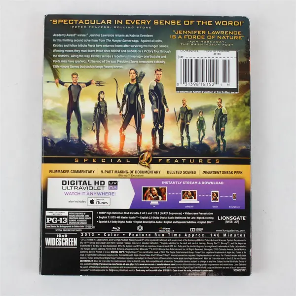 The Hunger Games: Catching Fire (Blu-ray/DVD Francis Lawrence, 2013, Lionsgate)