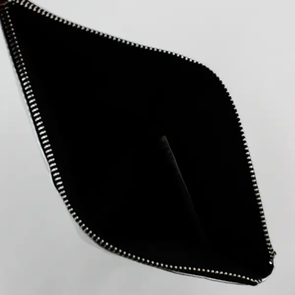 Forever 21 Glam Squad Silver Metallic Faux Leather Makeup Cosmetic Bag