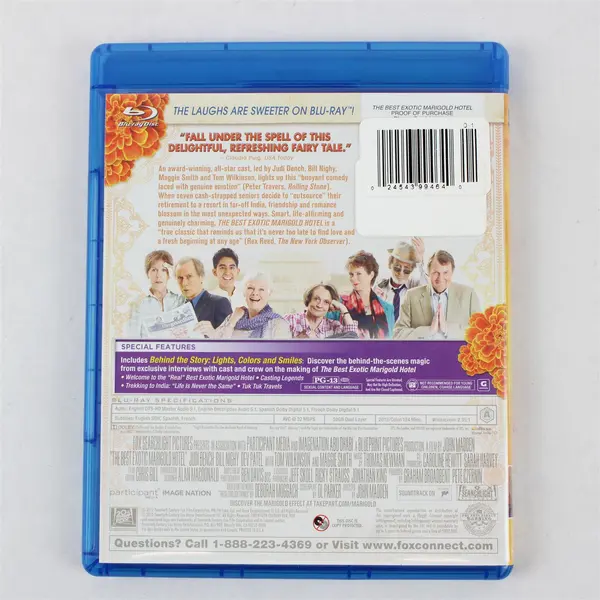 The Best Exotic Marigold Hotel (Blu-ray, 2012, John Madden, 20th Century Fox)