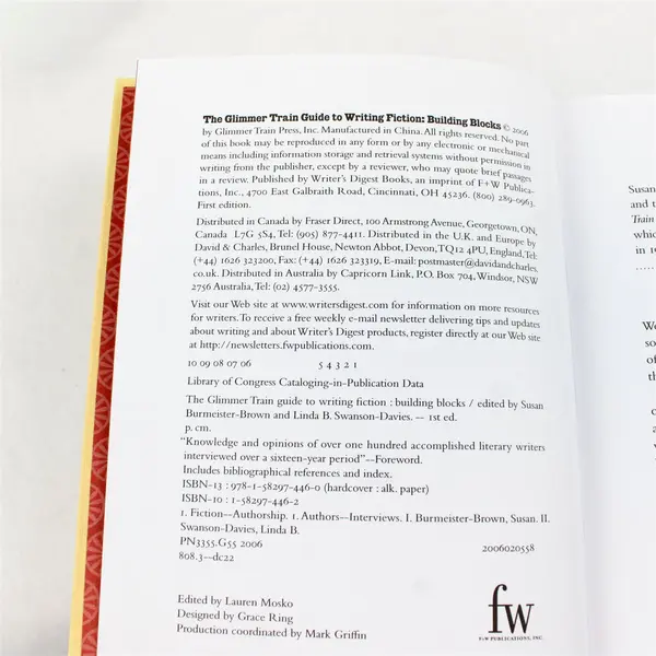 Glimmer Train Building Blocks Susan Burmeister-Brown & Linda Swanson-Davies