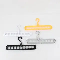Lot of 4 Space Saving Plastic Clothes Hangers 