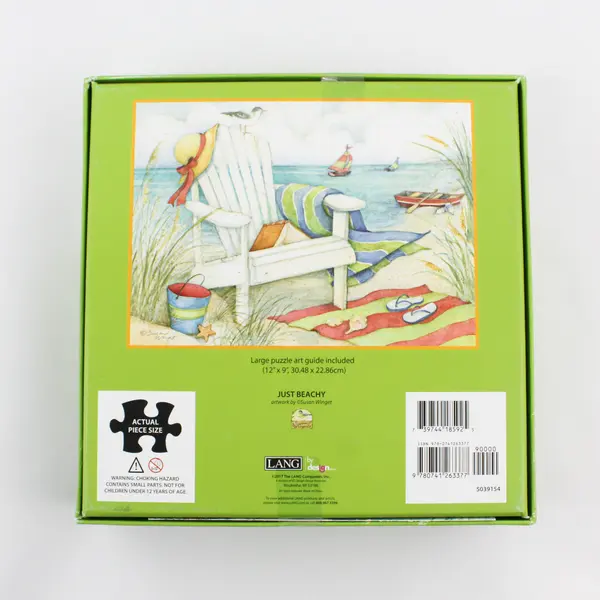 Lang 500-Pc. Jigsaw Puzzle JUST BEACHY 24" x 18" 2017, #5039154 