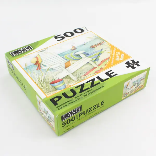Lang 500-Pc. Jigsaw Puzzle JUST BEACHY 24" x 18" 2017, #5039154 