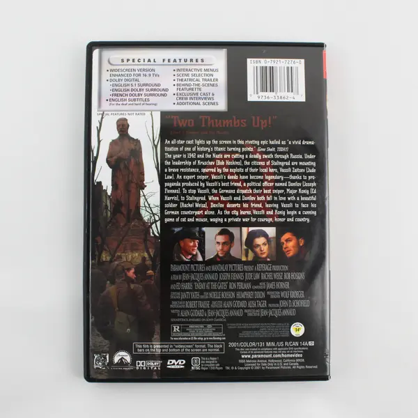 Enemy At the Gates DVD 2001, #33862