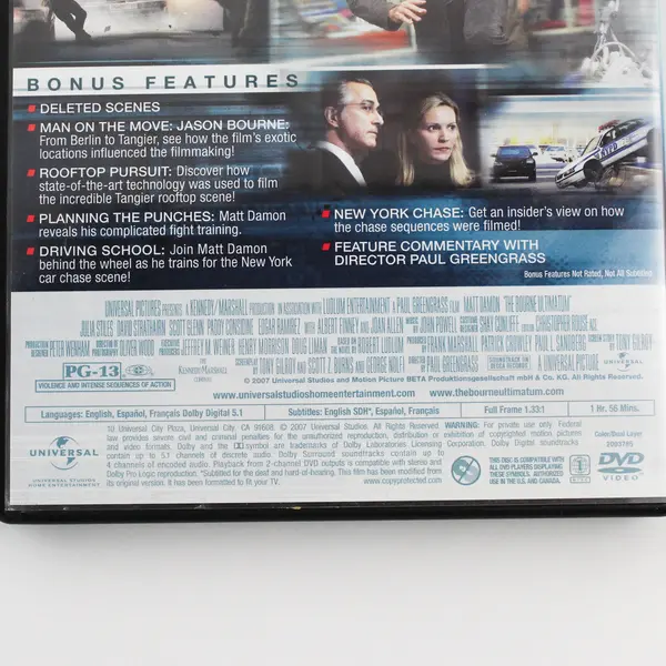 The Bourne Ultimatum DVD, 2007 Full Screen #61032275 