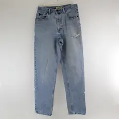VTG LL Bean Mens 30x32 Natural Fit Straight Leg Light Wash Distressed Denim Jean