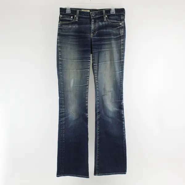AG Adriano Goldschmied Women's 28R Dark Wash The Jessie Curvy Boot Cut Jeans