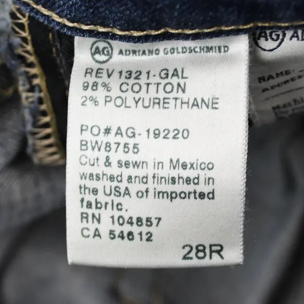 AG Adriano Goldschmied Women's 28R Dark Wash The Jessie Curvy Boot Cut Jeans