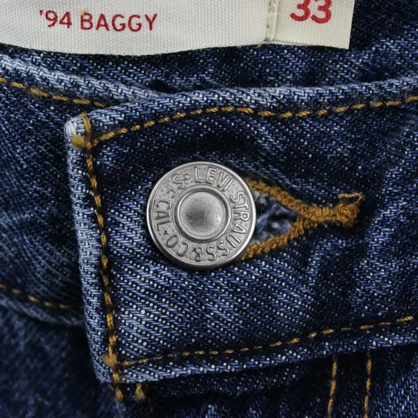 NWT Levis '94 Baggy Jeans Mens 33x31 Med Wash Denim Relaxed Straight Leg Jeans