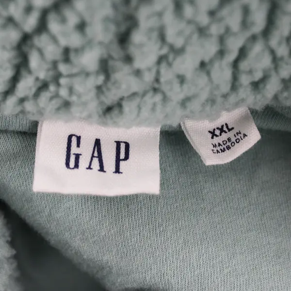 GAP Women's XXL Mint Teddy Sherpa Fleece Oversized Pullover Sweater