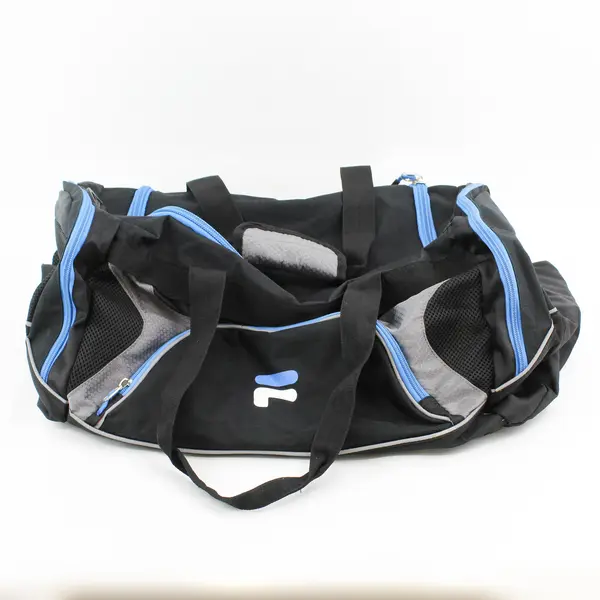 Fila Unisex Sport Duffle Bag Black/Blue - 24" - Missing Shoulder Strap