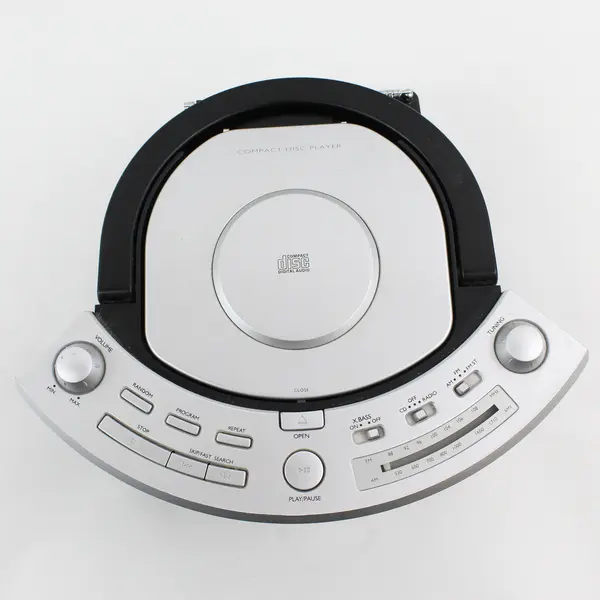 Emerson PD6810 Silver Portable Boombox CD Player AM/FM Stereo AC Cord