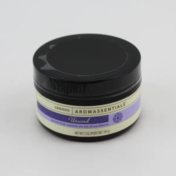 Arbonne Aromassentials Unwind Sea Salt Scrub 5 oz Sealed