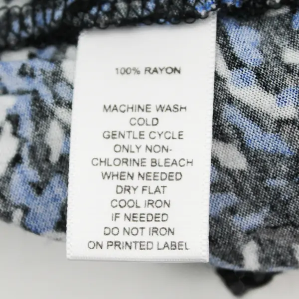 Ann Taylor Loft Blue/White/Black Speckled Sleeveless Top Womens Size XXSP